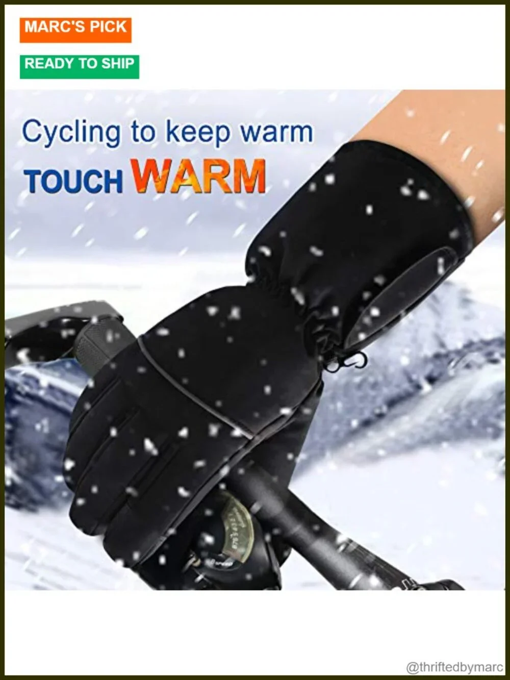 Rechargeable Heated Gloves - Battery Powered Touchscreen Waterproof Windproof